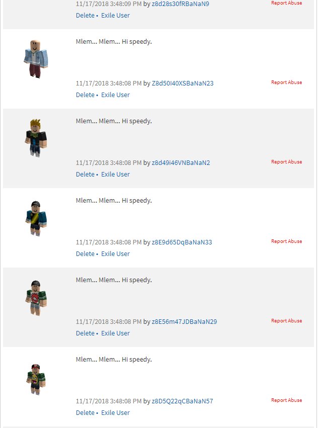 Speedy En Twitter The Bots Have Given Up Trying To Scam - saying hi roblox