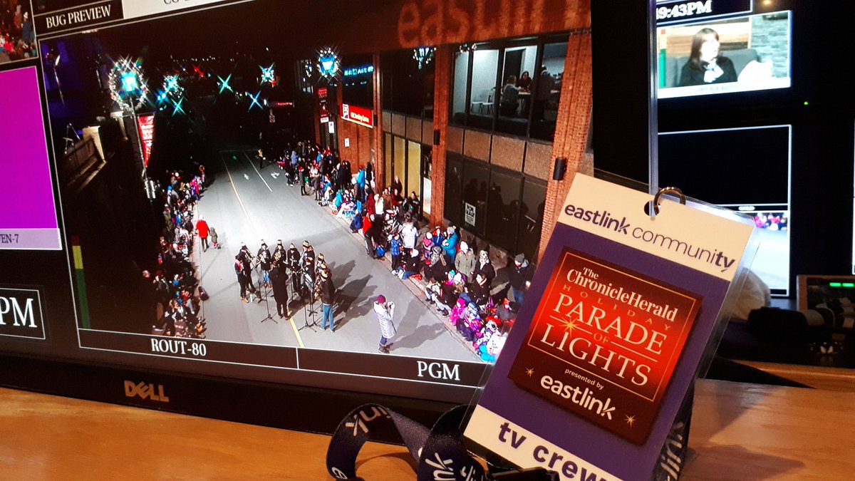 Just about to go live with the Chronicle Herald Holiday Parade of Lights Presented by <a href="/eastlink/">Eastlink</a>
@EastlinkMMacD , <a href="/CindyDayWeather/">Cindy Day</a> and <a href="/EastlinkMattB/">matthew beardsley</a> will be with you all night long waiting for #Santa !!!
