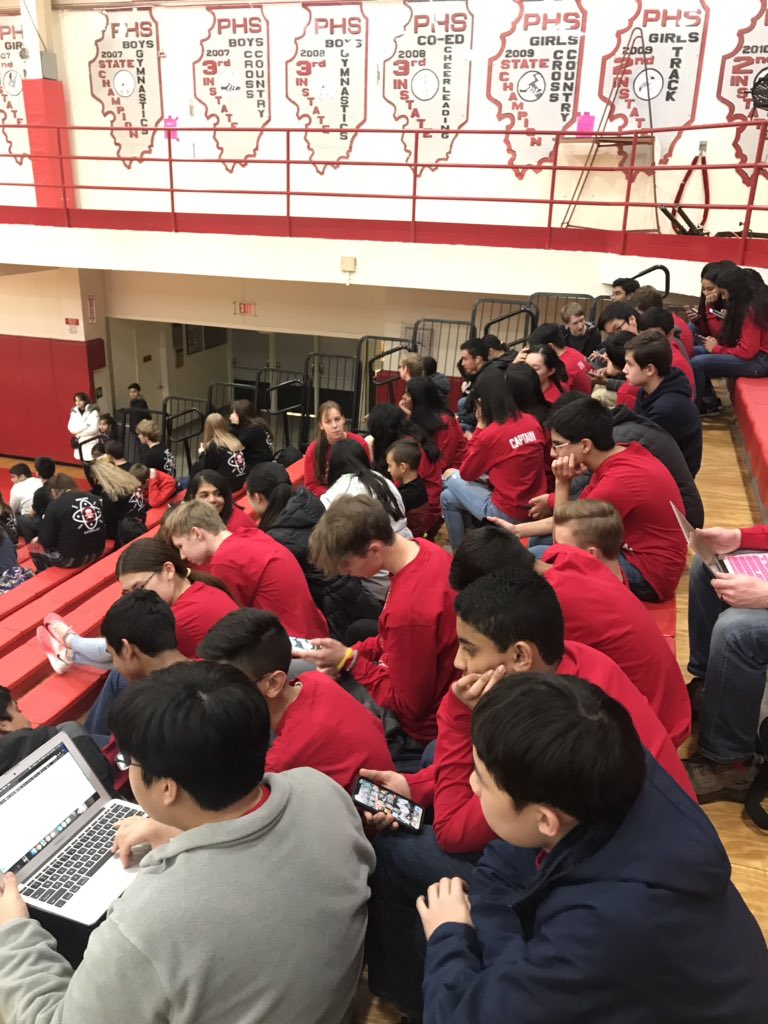 StrohCity's tweet photo. @BarringtonHS220 #SciOBHS team had a great time at the Palatine Invite! We are ready for the awards ceremony now! https://t.co/1KiJgKFTFV