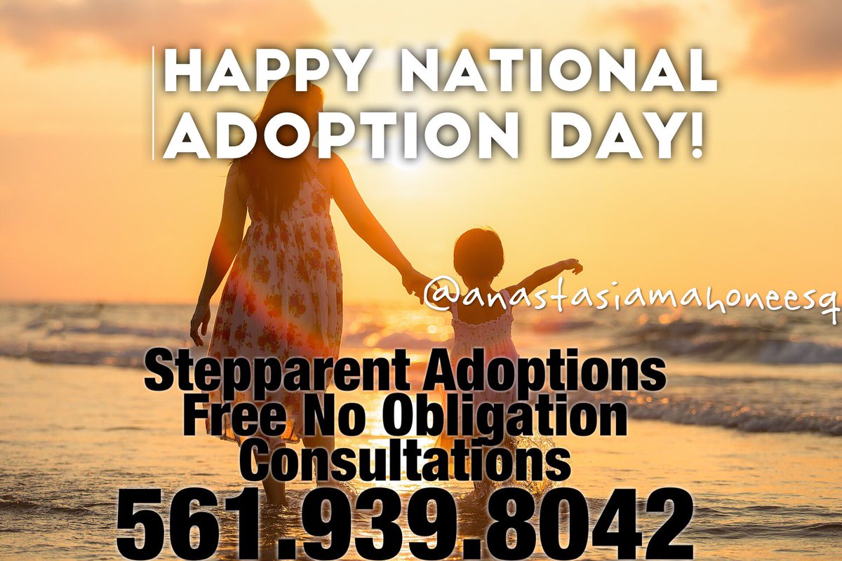 Happy National Adoption Day! We offer stepparent adoptions! #nationaladoptionday #adopt #adoption #palmbeachadoption #Stepparentadoptions #stepparentadoption #familylaw #familylawyer #familyattorney #browardadoption #palmbeachadoption #miamiadoption #palmbeachstepparentadoption