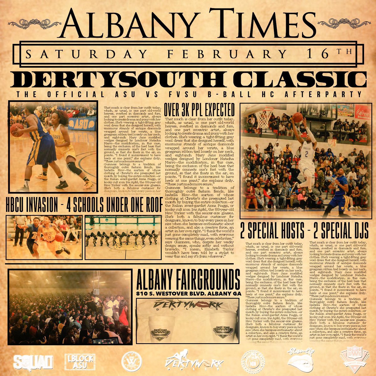 ___queendeja's tweet photo. (#DertySouthClassic ) 

Saturday 2.16.19

The Official #ASUVSFVSU Basketball Homecoming Afterparty 🏀

-Beach Balls 
-Whipped Kream All Night 
-30 Min Of Darkness 
-2 Party Buses Leaving FVSU 

Albany Fairgrounds 🌃

#ASU #FVSU #MGSU https://t.co/aaSCmiSLCI