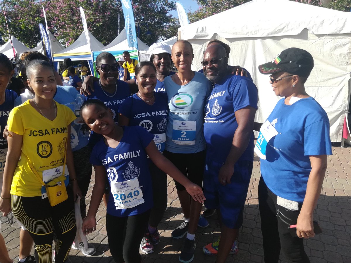 Jacisera100's tweet photo. Hanging out with Minister Fayval Williams at the 1st staging of CSW 5K Walk/Run. The #CSW5K will be a calendar event for future activities. #CSW2018 @JISNews @JamaicaTax @JamaicaGleaner @JamaicaObserver @jamaica_moves @rjrnews @fayvalwilliams https://t.co/QCqcMpNxQp