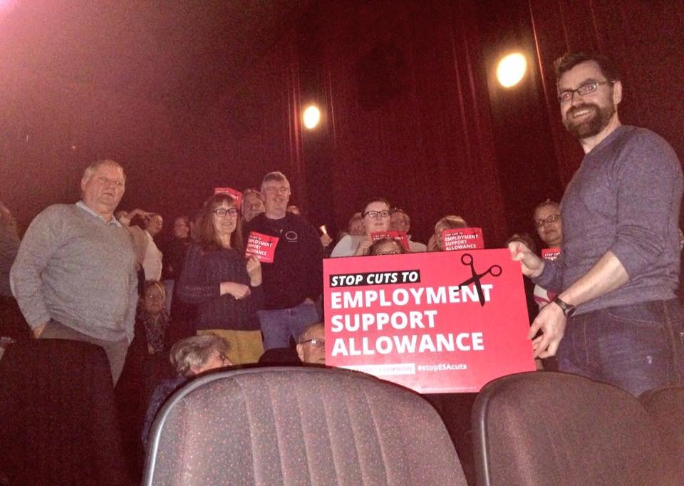 PaulMccartan1's tweet photo. 2 years ago today, I led the local #StopEsaCuts at the #Scunthorpe showing of @idanielblake . Since, this Tory government have officially made poverty worse and now under a UN investigation! #TimeForChange #IDanielBlake https://t.co/V7itptFxUk
