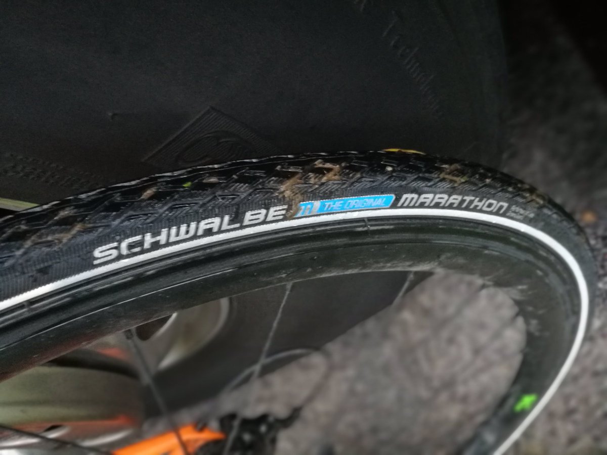 baabaarob4's tweet photo. @CB_cycles Just looking at fitting @SchwalbeUK #MarathonPlus now supplied by @amerecycle1 #for my winter bike which is still not ready for roads 😮 #ukcyclechat #aatr https://t.co/1ApMvTWJDW