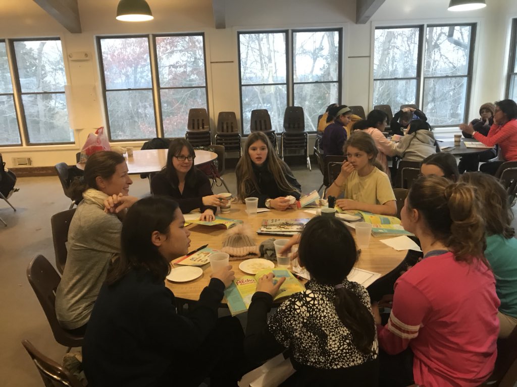 70smores's tweet photo. MEdia Journey weekend! Loved working with over 40 Cadettes and helping them remake MEdia! #clhh @girlscouts @GSHeartofNJ #goldeneaglet #imjustaGirlScout https://t.co/hbsFerZoiY
