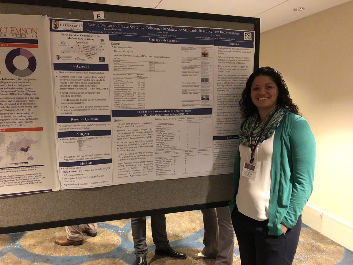 fpwonsav's tweet photo. @UNCGSchoolofEdu @LBmathemagician @MsEmilyBryant @arren_duggan #PMENA18 Conference poster sessions talking about the great things @ncmathcollab is doing for #NCMath https://t.co/5FLAcUzWUH