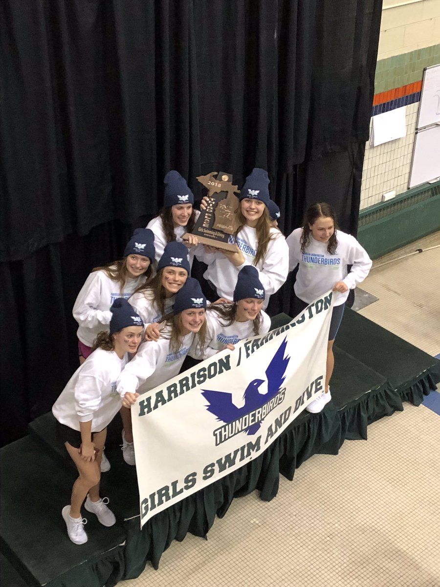 hf_thunderbirds's tweet photo. Congrats to the Thunderbirds for placing 3rd overall at the @MHSAA D1 state finals!! That’s a wrap!! #tbirdstrong 💚💙 https://t.co/waHhwJMW0n