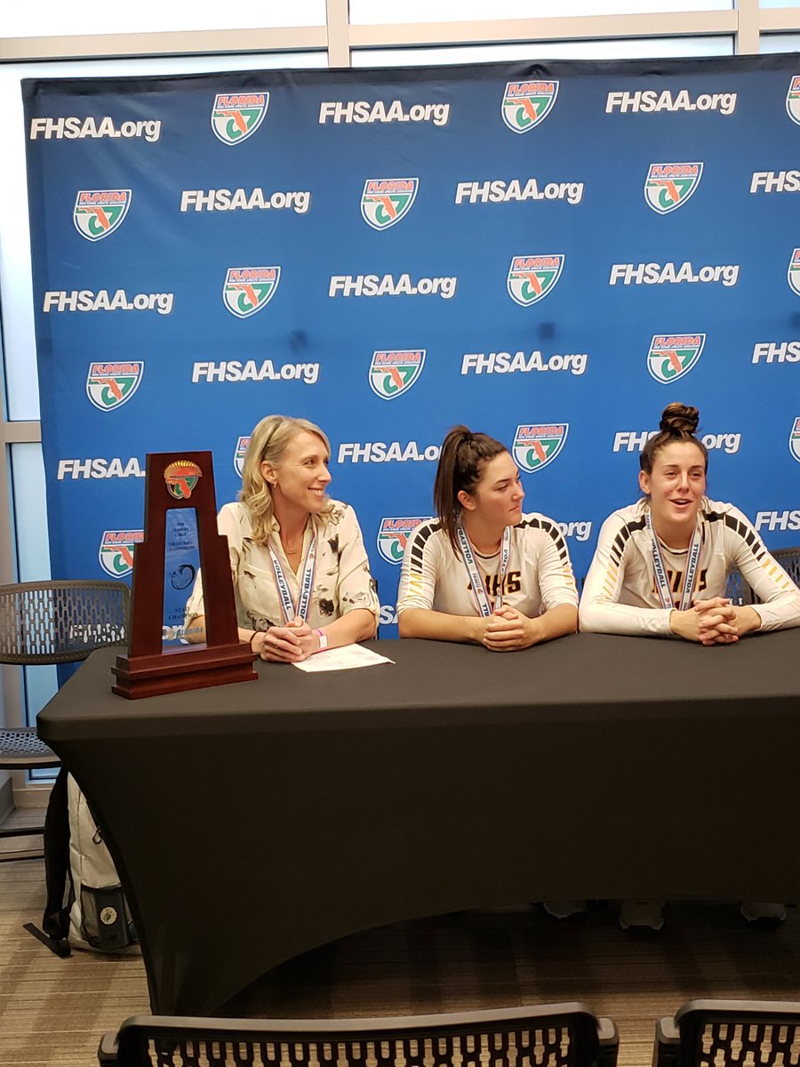 FHSAA's tweet photo. Congratulations to Merritt Island for winning the 6A #FHSAA Girls Volleyball State Championship! https://t.co/SusIrjlrag