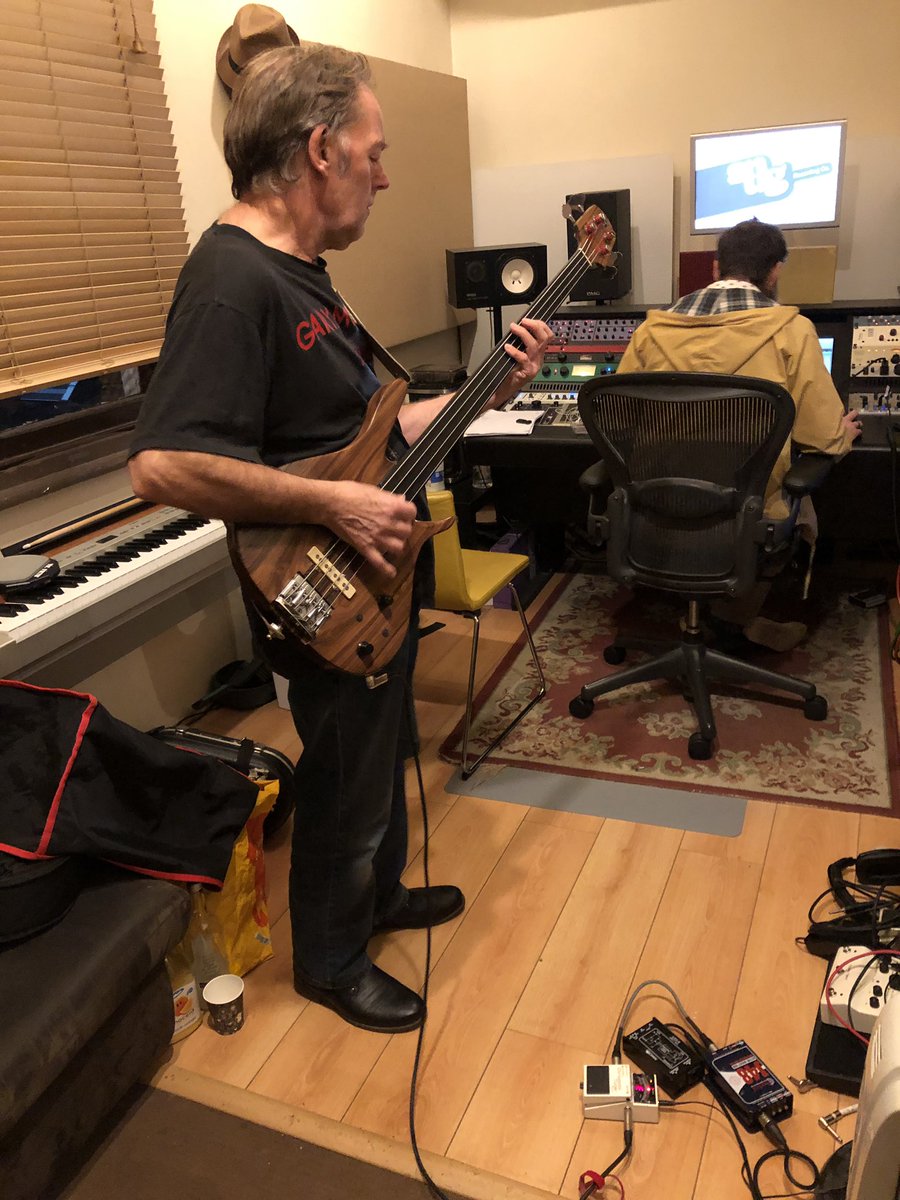5HillsOut's tweet photo. So pleased with day 1 at @snugrecordingco Rob &amp; Rich were amazing, helped Dave &amp; Chris nail the drums and bass. Just guitars, mandolin, accordion, sax and vocals to do!!!! https://t.co/eP9Ftg1xZW