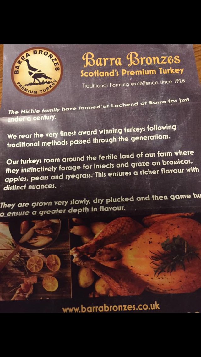 We are so excited that Barra Bronzes are supporting Light Up Garioch by donating a turkey in the raffle! Thank you @BarraBronzes! Hope to see you all at the event on the 2nd December! #LightUPChildrensCharity #bestturkeysaround