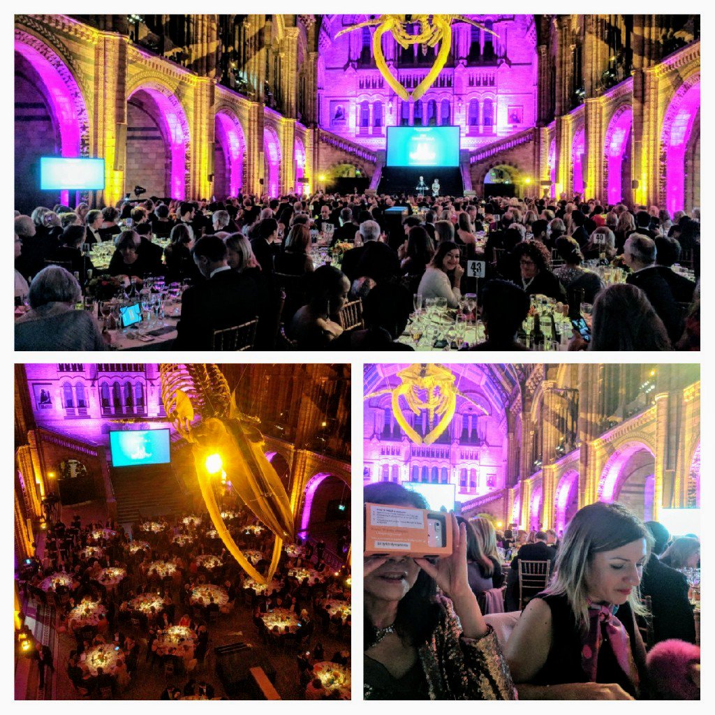 FlixFilmsUK's tweet photo. Having the most incredible night  @NHM_London for @trinityhospice Galla fundraising evening. From live auction to virtually reality moments of patients at trinity. #nighttoremember #takeamomenttomakeamoment #hospice #vr4good #hospicecare https://t.co/5zaucmatbQ