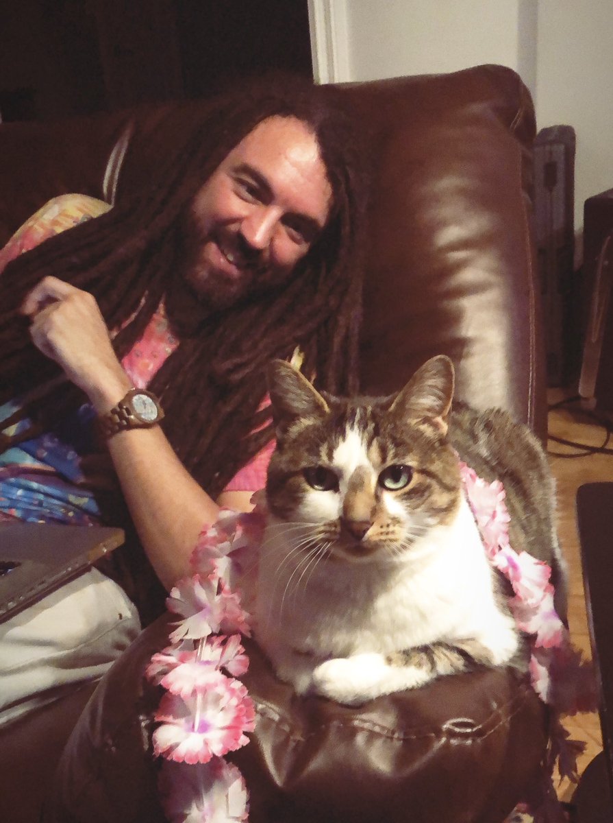 plaidhawaii's tweet photo. Kitties love to #TROPOUT too!!! See you at @MiramarTheatre tonight, Milwaukee!!! 🍍🌺🌸🌴 https://t.co/fjoVc1FRfQ