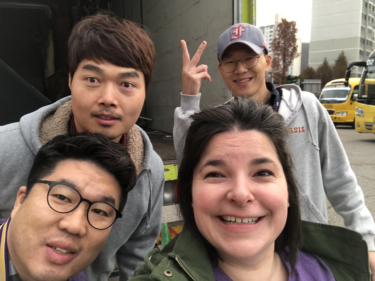 bekah_schneider's tweet photo. 7am on a Sunday after a massive event the day before. These men are heroes helping us move the entire Shrek set for Shrek @TCIS_Daejeon. #KnightRoK #KnightsRoKShrek https://t.co/CxmItcz4or