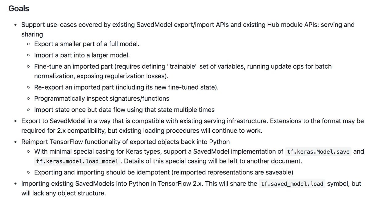 lc0d3r's tweet image. Another very important RFC of future #Tensorflow2 - SavedModel Save/Load in 2.x - github.com/tensorflow/com…
