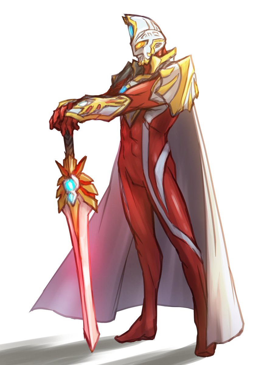 妄想落書きその3。壮年マックスさん騎士風衣装。マックスさん、ゼロ