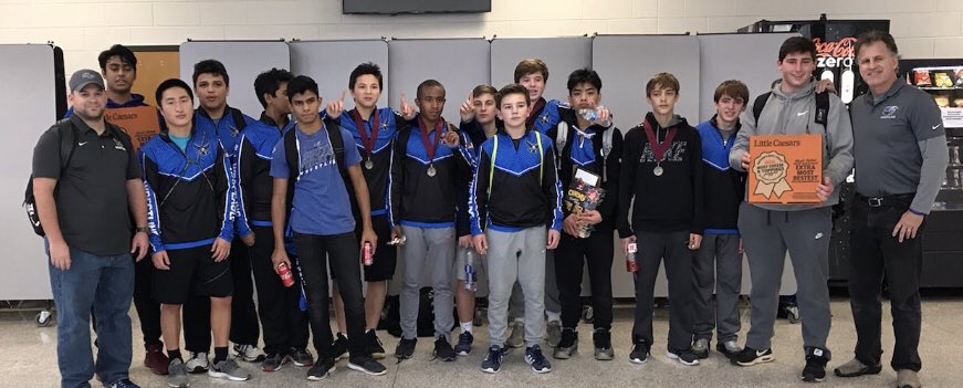 South Forsyth wresting team performed well today. The varsity went 4-1 at the War Eagle Duals.  The JV also performed well and had 5 (Andrew Meersman, Blaylen Lomax, Will West, Dylan White, and Ethan Patrick) go undefeated at the “Up The Creek” Invitational..