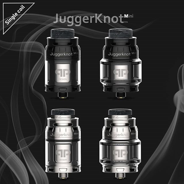 Vaporwave613's tweet photo. Hello again Vaporwavers!! 🍁

My goodness🤗, will the new product announcements ever end?!? 🤯

The Juggerknot Mini from QP Designs!!🎉🎉 QP Design presents the new Juggerknot Mini version. A single coil postless deck for more 🌬 + flavor, with adjustable top airflow to preven… https://t.co/iaH7sww6U9