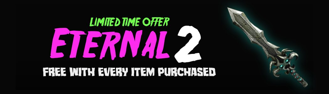 Nikilis On Twitter Guys We Re Clearing All Our Inventory From The Merch Shop We Re Going To Be Giving A Free Eternal Ii Item Code With Each Item Purchased Until We Re Sold Out - free codes for roblox murder mystery 2 2018