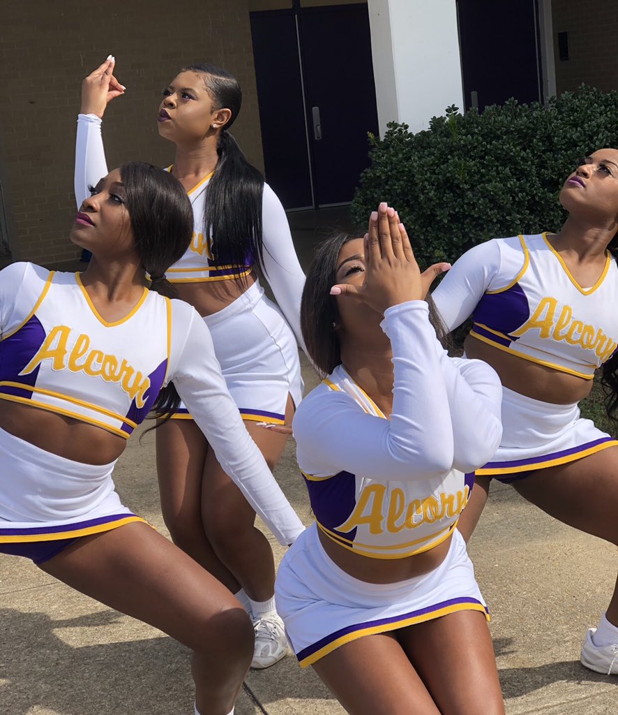 ashleytheceleb's tweet photo. A PRETTY DEVASTATING loss for the tigers on this FINE Saturday! 💗💚💙💚 #swaccheer #greekunity #jswho https://t.co/aITcoFH3MS