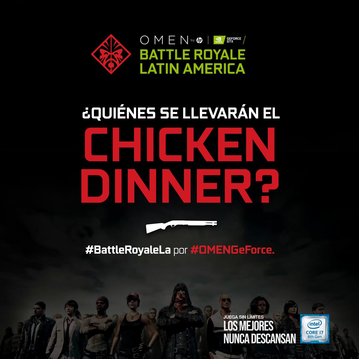 OmenByHp_Latam's tweet photo. ¡Aquí vamos con la 3º ronda de la Gran FInal PUBG Latino america! #BattleRoyaleLA #OMENGeForce 5 países, 10 equipos y 40 jugadores. ¡Juegue! 🍗 🍳 https://t.co/nAYwUZlDBy