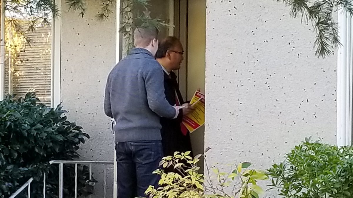 John_Yap's tweet photo. It was wonderful door knocking with amazing volunteers in support of #FPTP #RichmondBC #Steveston We had many great conversations with constituents @ their doorsteps and we encouraged everyone to vote #KeepFirstPastThePost #OneAndDone #NoBCProRep #SaveOurDemocracy #SayNotoPropRep https://t.co/eG9cOS1Bxw