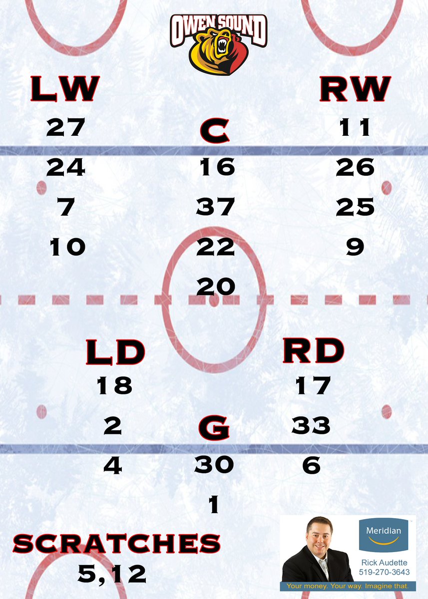 AttackOHL's tweet photo. Rick Audette wants you to know tonight's line up for our #CubsForCancer night! #HearTheSound https://t.co/04usM95lW8