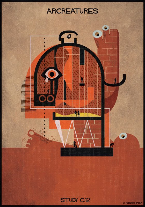 fbabina's tweet photo. ARCREATURES /Architectural creatures
#federicobabina #arcreatures @fbabina https://t.co/Iqn7ZvbMmg
