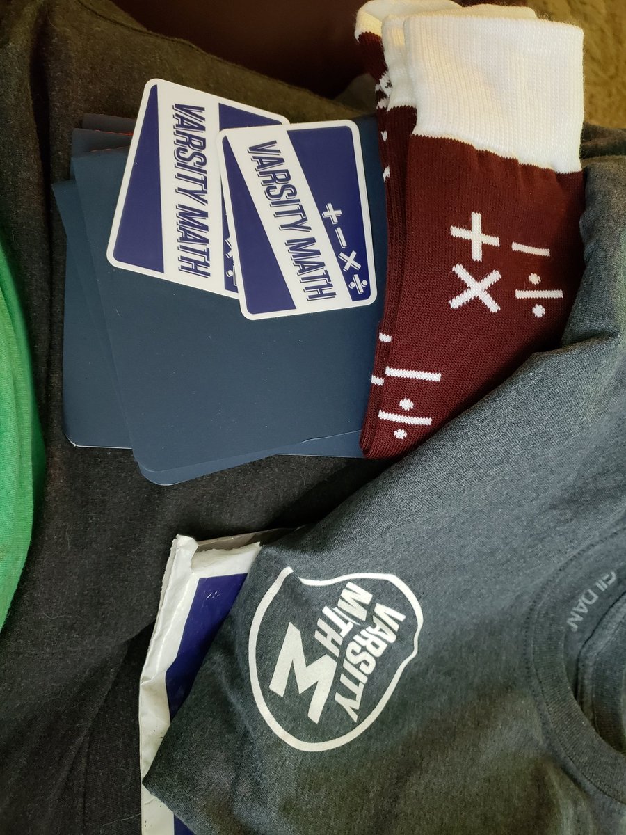catylieseke's tweet photo. Excited to start sporting some #varsitymath gear. (And about the #thredjournal that joined today's mail delivery) https://t.co/FQPfBzWtJl