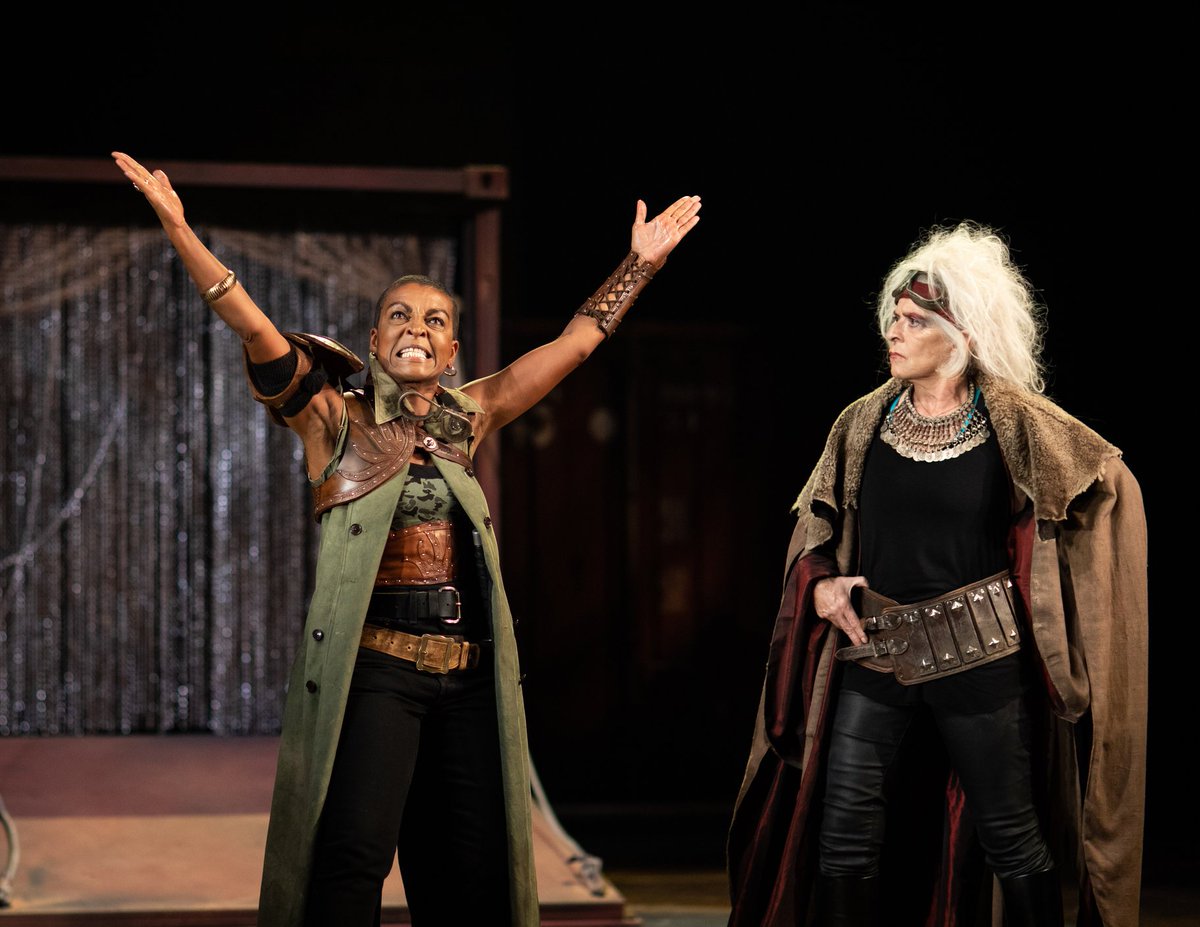 1623theatre's tweet photo. Thrilled that @TheRSC is representing people of colour, D/deaf, LGBT+ and older people in its casting of #RSCTroilus, which we saw on its last day today. An anarchic blast of a show with great acting, gorgeous designs and experimental percussion. 🎭💖🥁 #progress #1623inspiration https://t.co/5f3S59zn2U