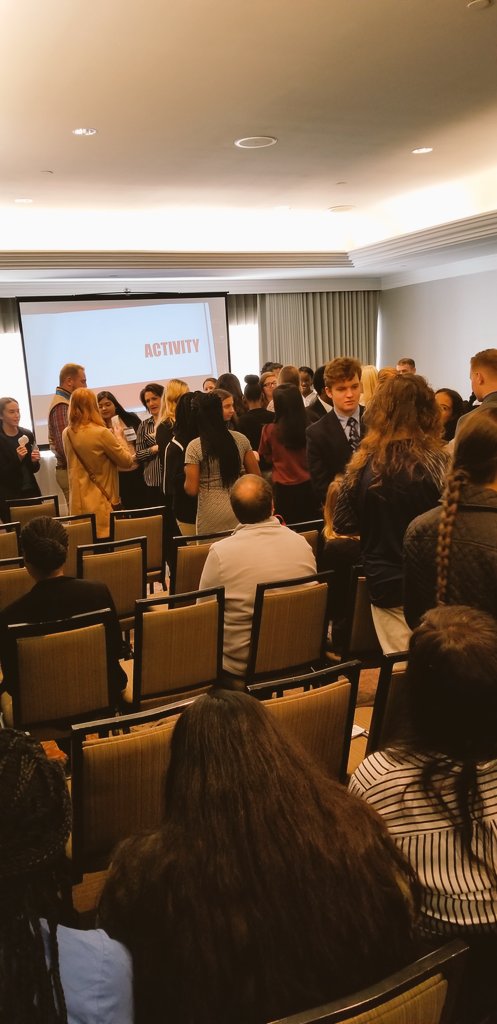 FBLA_Scotland's tweet photo. Carver Middle School and Scotland High representing NC at our FBLA NFLC.  #NFLC18 https://t.co/MxRJpjxj6u