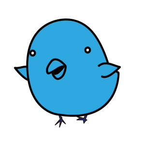とっつぁん トコトコ歩くしあわせの青い鳥の動くイラスト素材https T Co Msvk6c4sw0