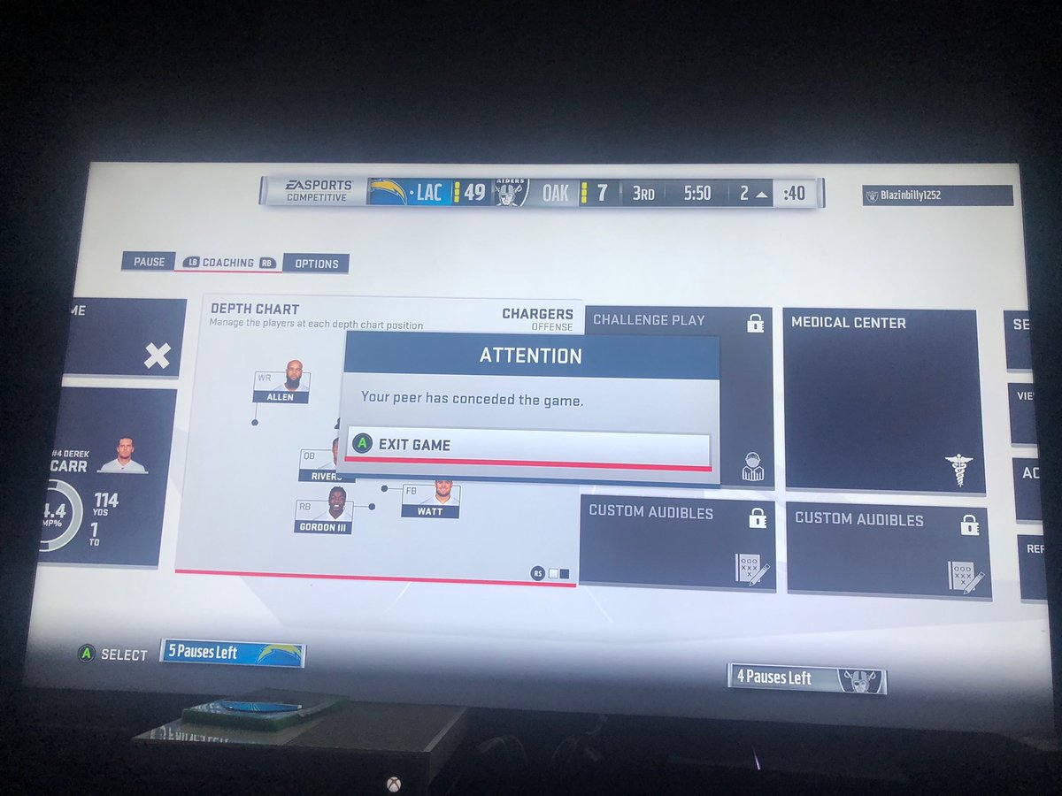 DeionSandersJr's tweet photo. Who else wants that work in madden? Playing $50 games for the nonprofit. #ICantBeBeat #Legendary https://t.co/Qn1CyBg7Tv