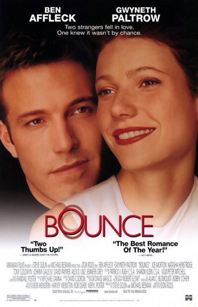 FilmNewsNos's tweet photo. 🎬MOVIE HISTORY: 18 years ago today, November 17, 2000, the movie ‘Bounce’ opened in theaters!
#BenAffleck #GwynethPaltrow #NatashaHenstridge #EdwardEdwards #JenniferGrey #TonyGoldwyn #LisaJoyner #CarolineAaron #AlexDLinz #DavidDorfman #JoeMorton #JohnnyGalecki #DavidStJames https://t.co/ixicb2tdG8