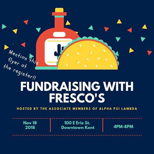 APsi_KentState's tweet photo. Everyone come out tomorrow and support our Associate Members fundraiser! https://t.co/jVLwQIfVwX