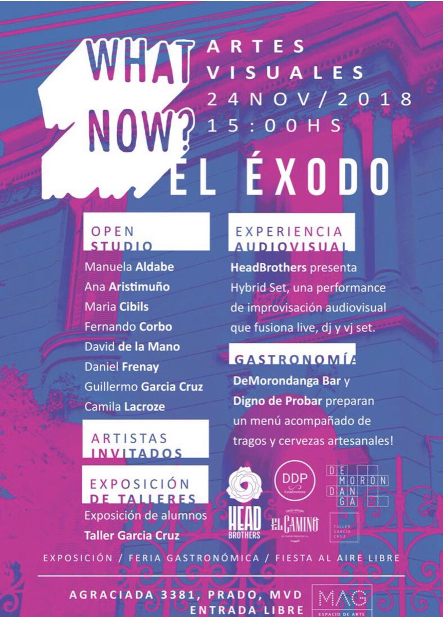 DDProbar's tweet photo. Se viene la 4ta edición de la Whats Now? Ésta vez, nos encargamos de la producción junto a mis amigos de DemorondangaBar y el taller de artes visuales de @_garciacruz_ 👉🏻 te esperamos!!  @MoliniSofia #dignodeprobar https://t.co/fdvKCXhw1x