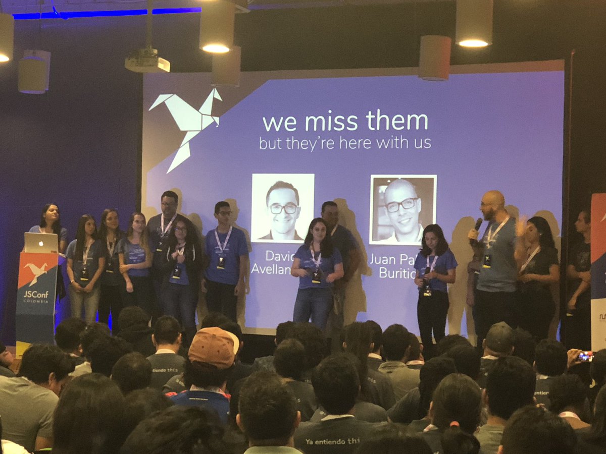 ButenkoMe's tweet photo. Meet amazing team behind @jsconfco #JsConfCo2018. Thank you for giving opportunity to speak in Colombia and for takung such a great care of speakers! Also amazing job on having 1/3 of speakers women 👌🏻@edsadr @LopezCatherine @ltciro @julian_duque @jessecogollo and others! https://t.co/i4rR2ZpEqI