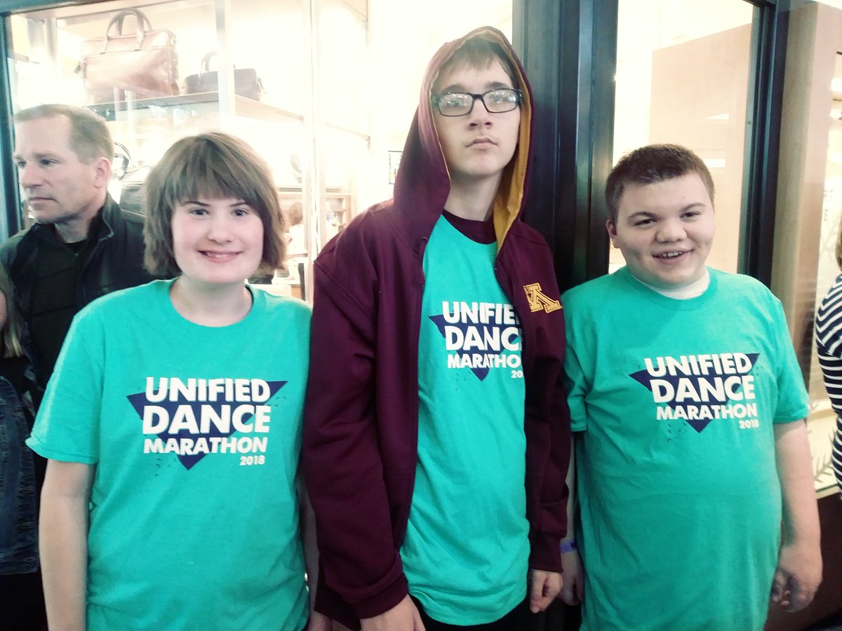 Minnesota_Girl1's tweet photo. My son and his teammates at the Dance Unified for Special Olympics Minnesota. In total everyone raised $86,000 for Special Olympics Minnesota. #SpecialOlympics #danceunified @ian_leonard https://t.co/WHpzMbCW5l