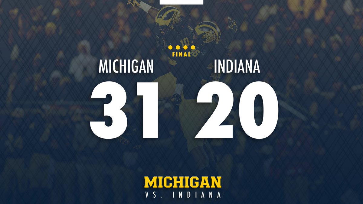 UMichFootball's tweet photo. TEN IN A ROW. 

#GoBlue https://t.co/xkGQioVXQG