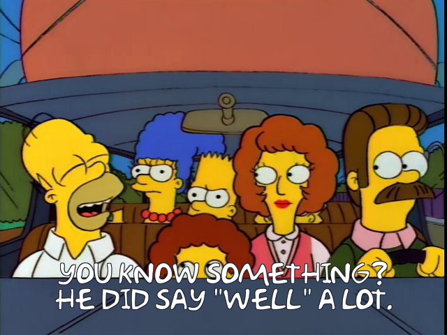 Data_Simpsons's tweet photo. El cassette que pone Homero en "Homer Loves Flanders" del rapero Ronnie es en realidad una cinta remixada de discursos de Ronald Reagan (Rappin 'Ronnie Reagan en el original) presidente de EEUU entre 1981 y 1989. El rap fue hecho por Alf Clausen para este episodio. https://t.co/qFOUCEryVw