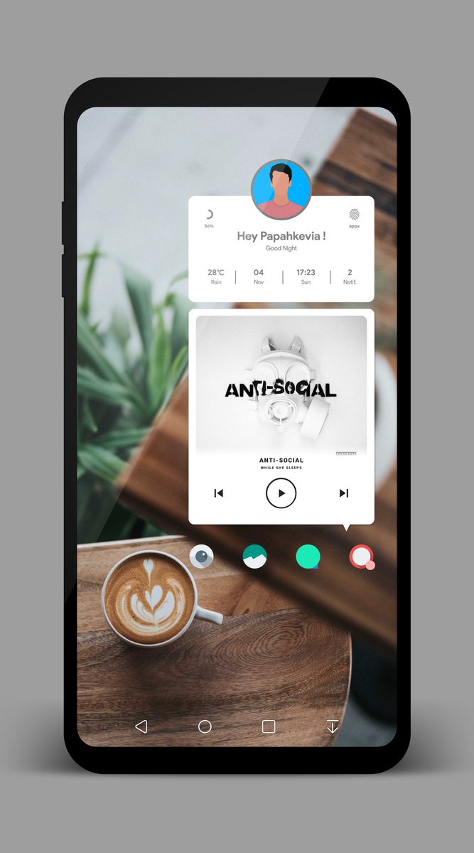 thegr8_8's tweet photo. @xdadevelopers It's already Sunday again here..
#homescreensaturdays #androidsetup #onescreensetup #BASep29 https://t.co/8swEsUSJvr