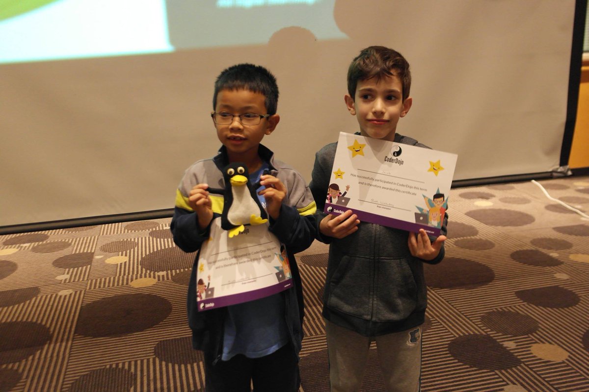 RuthWillenborg's tweet photo. Two more pictures from CoderDojo RTPs @coolestprojects.  Thanks @Foustberrypi and @CoderDojo for your support!  Wish I'd taken a picture of all our winners (including the girls!)  - but I forgot in all the good chaos! @sp_zala @linsun_unc @shikhasthoughts https://t.co/bfn0LQud9g
