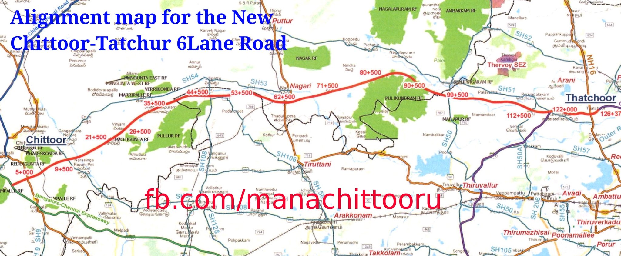 Chittoor To Bangalore Route Map మన చిత్తూరు On Twitter: "Alignment Map Of The New #Nh716B #Chittoor -  #Tatchur 6 Lane Highway. 3A Notification Is Published And Land Aquisition  In Process. Https://T.co/Wge1Fqpcbu" / Twitter