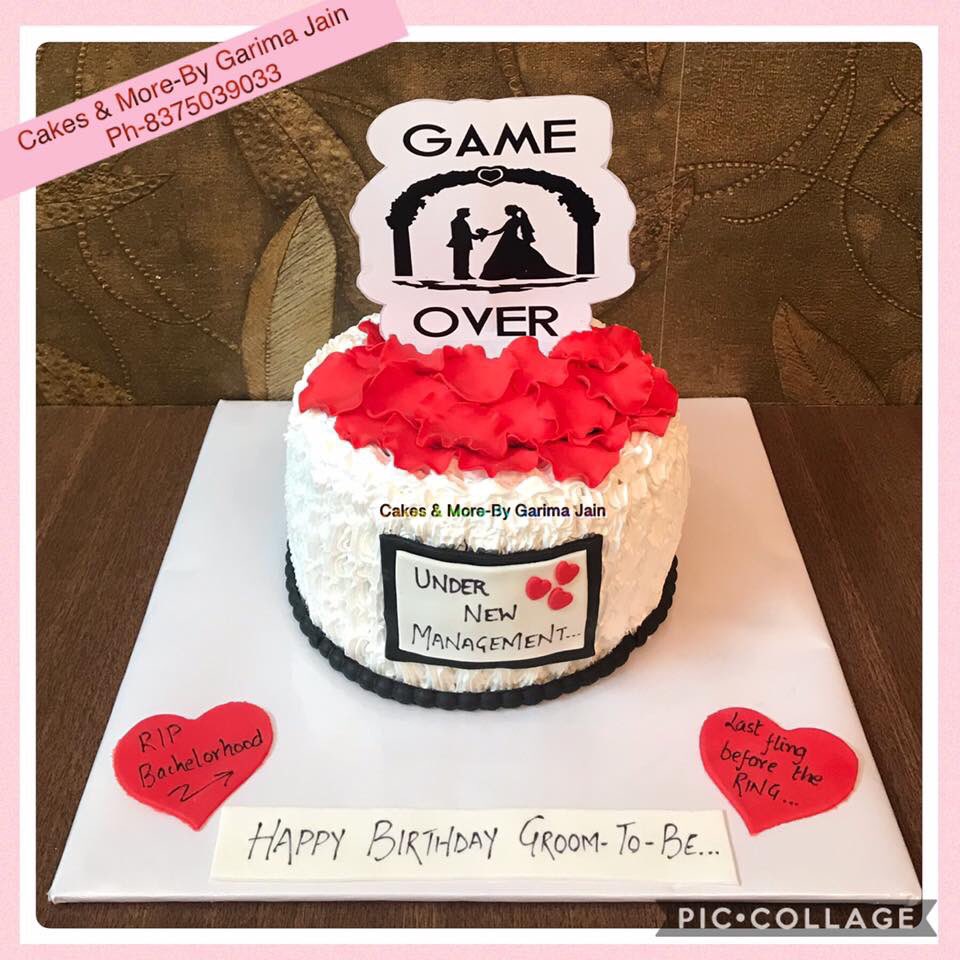 Garima Jain On Twitter Creamcake Bachelorettecake Gameovercake Groomtobecake Happybirthdaygroomtobecake Ripbachelorettecake Picturerollingcake Happy Birthday Groom To Be Last Fling Before The Ring Https T Co Mmplxgslx3