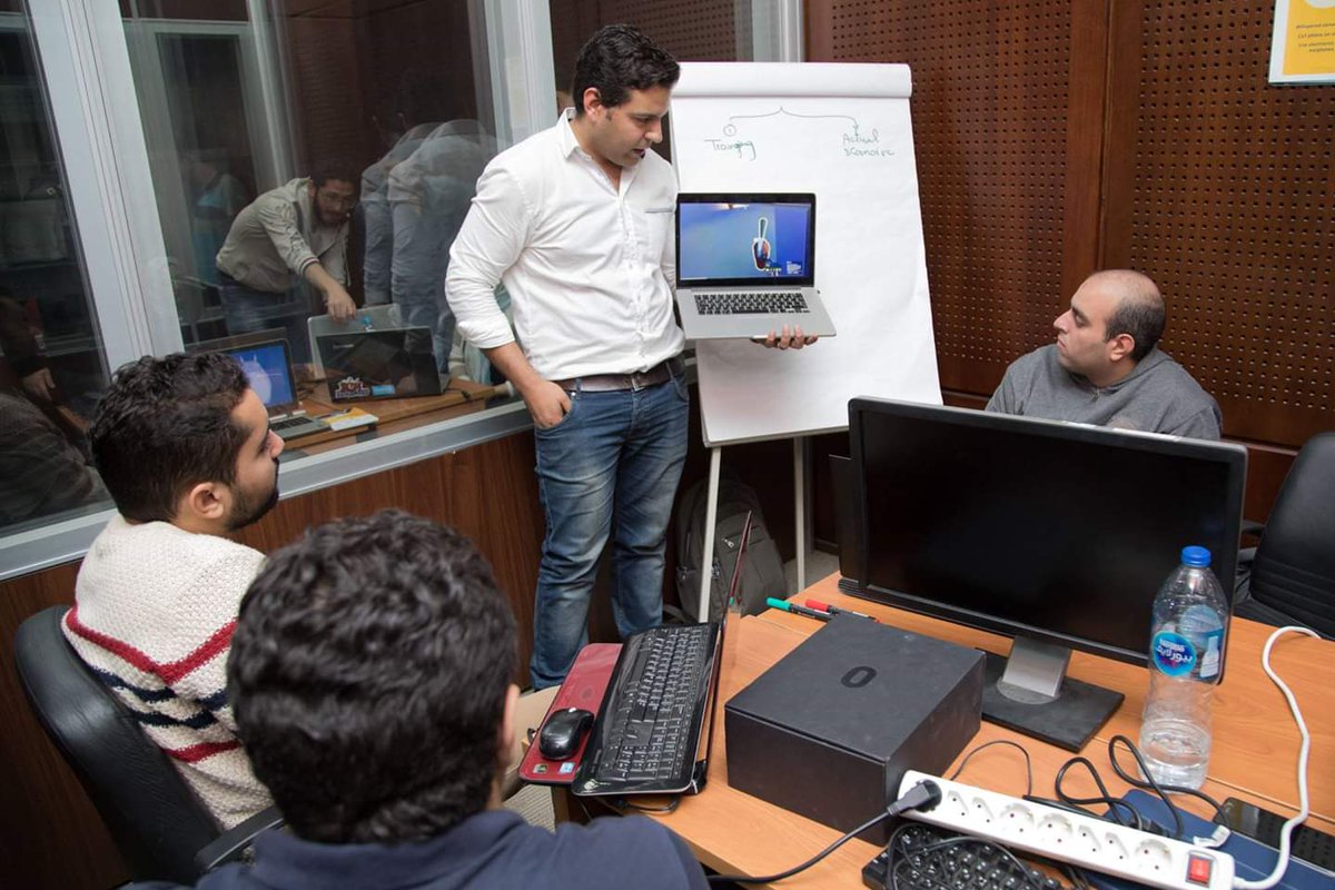 invisible_room's tweet photo. Excited to be in Egypt again and looking forward to the second day of VR hackaton ITI cairo #VR #seriousvr #health #safety #vr_lmap_hack_18 https://t.co/h6eGpTvucg