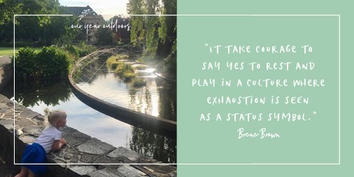 OurYearOutdoors's tweet photo. “It take courage to say yes to rest and play in a culture where exhaustion is seen as a status symbol.” - Brene Brown, research professor and author. #simpleliving #slowdown #slowliving #minimalism #simplelife #lessismore #theartofslowliving #frugal #sustainability #Minimalist https://t.co/xUCwGrp3Qr