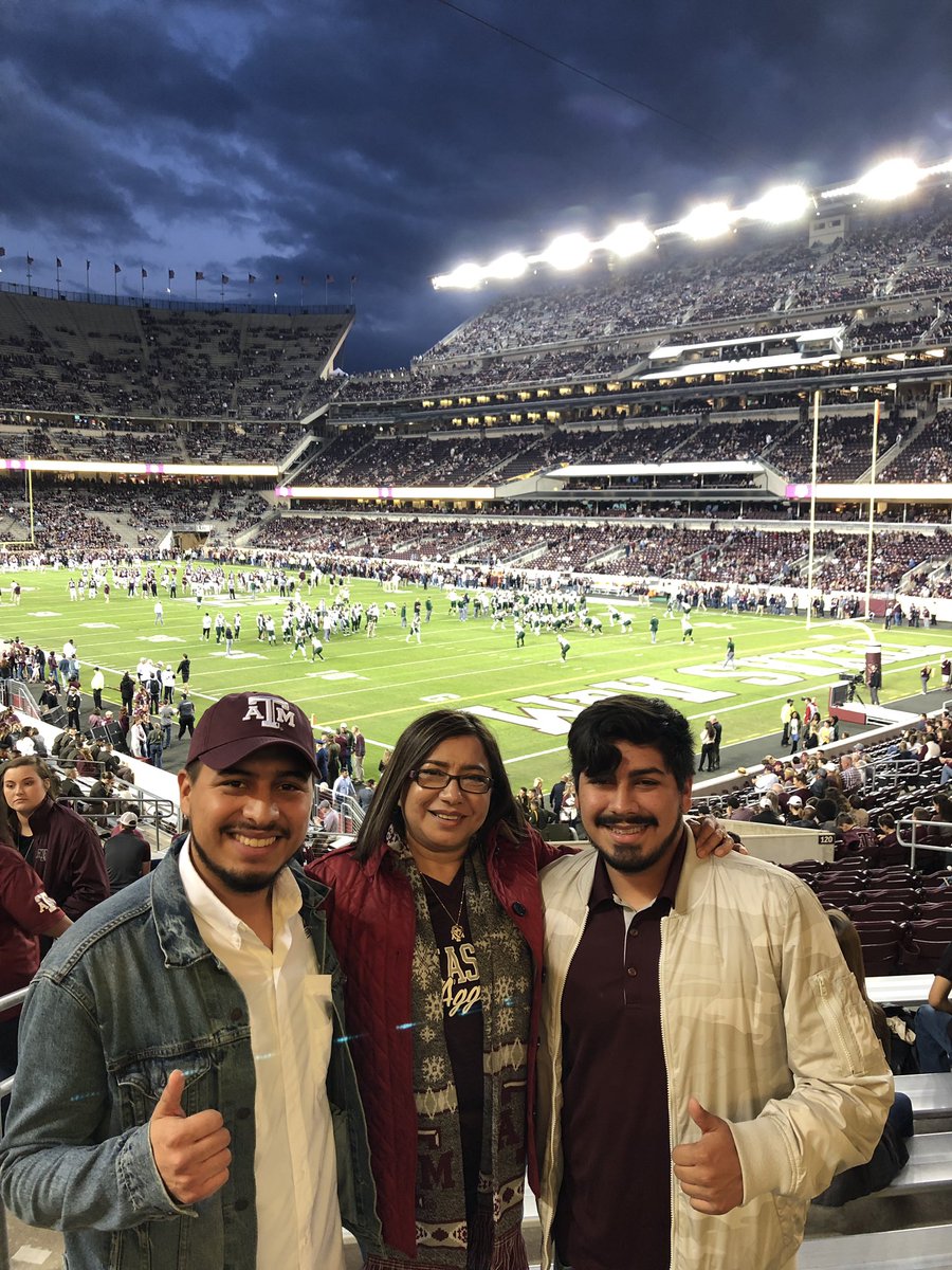 AzarcoyaLandy's tweet photo. Finally I am at a game.  Aggie Land. Proud Aggie mom https://t.co/FiRYDdNMUc