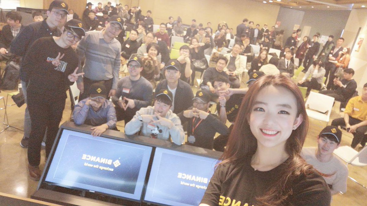 binance's tweet photo. A big thank you to everyone who attended our first #Binance meetup in Seoul, #Korea at the @google for startups campus! Congratulations to the winners of the fashion show! #BinanceIsGlobal https://t.co/oiA1Q6zwVG