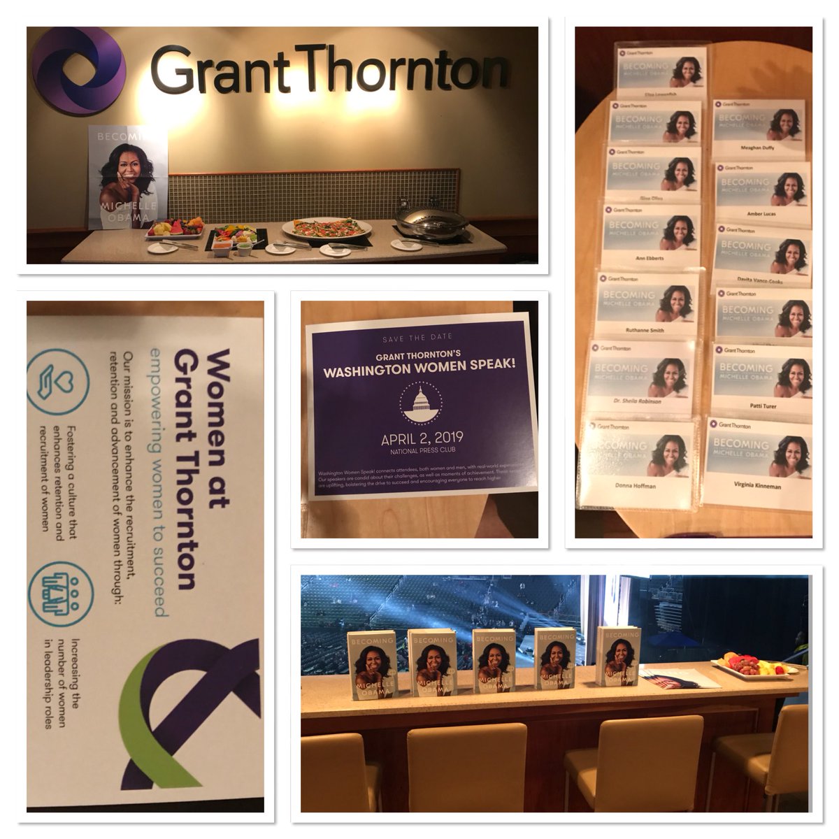 WMHuddles's tweet photo. .@GTPublicSector appreciates our corporate sponsors @DiversityWoman @AGACGFM @RSMUSLLP @angelacdingle @alexvachamber @Donna19th great @MichelleObama Becoming “own your story” #inspirational https://t.co/QG4kEl2CGB