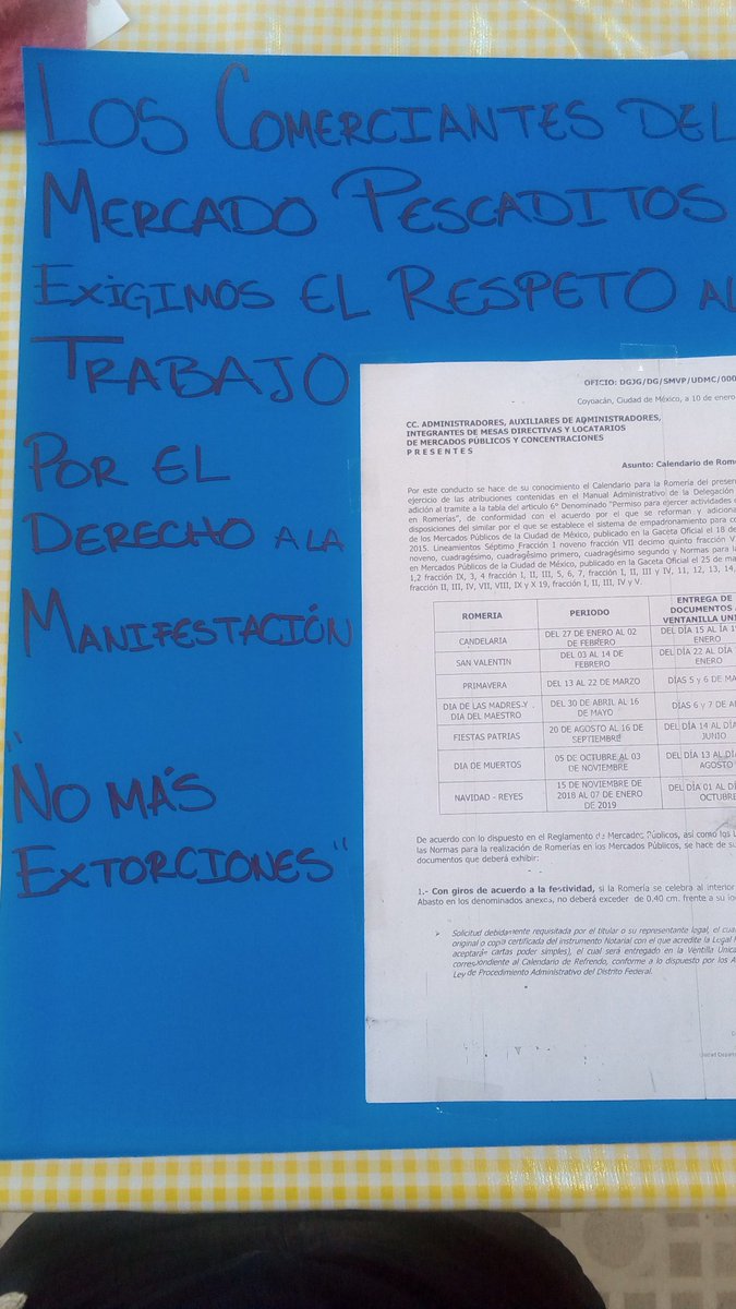 osozul's tweet photo. @ONU_derechos lo único que pedimos es el derecho a trabajar y no se nos permite,no se respeta el calendario de romería @manuelnegrete22 @Valentin_M_S @negritamachacas @EdgarRCoyoacan @CoyoacanAsocCH @castillo_1821 @LetyVarela @Claudiashein https://t.co/tA1GuPTWZR