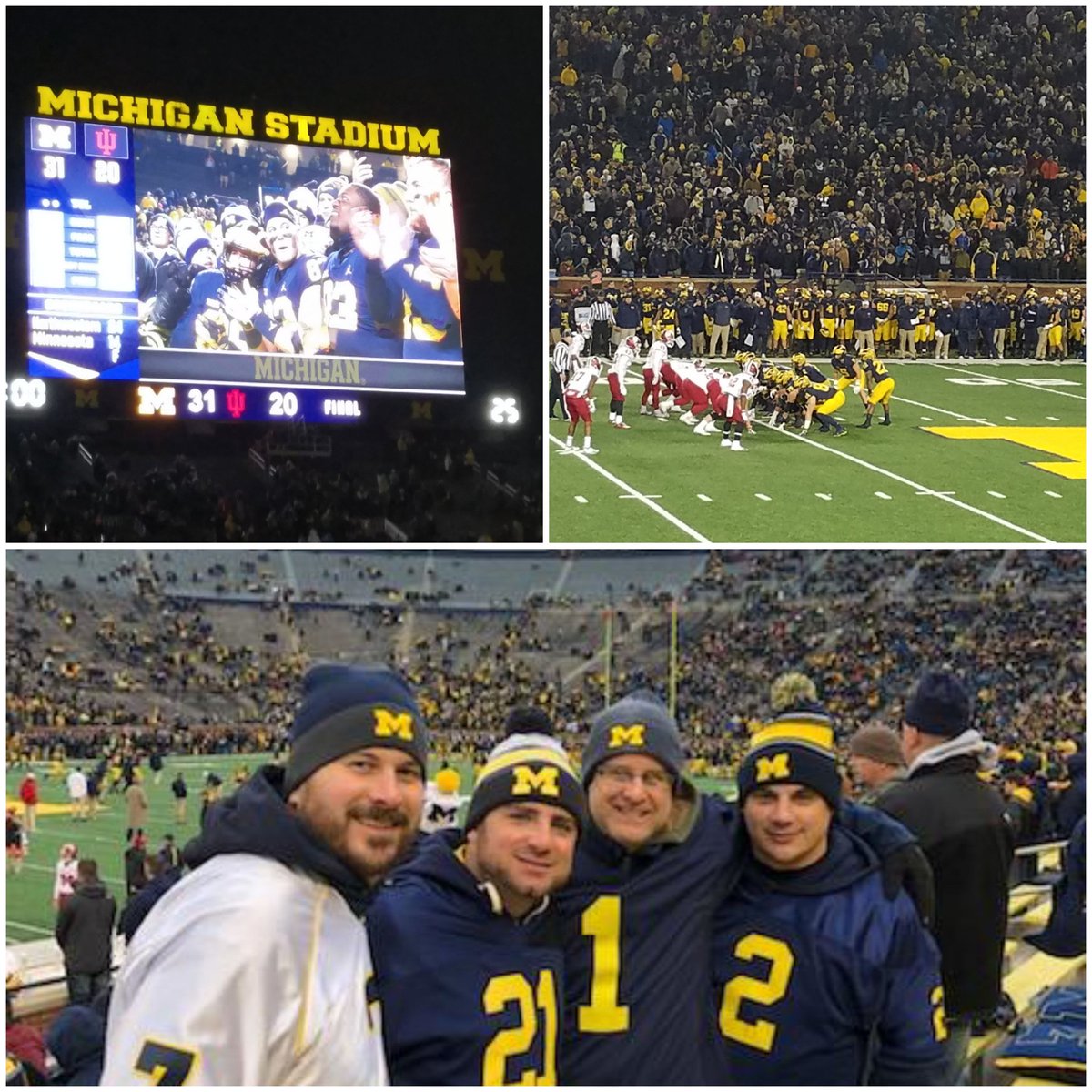 ScooterBflo32's tweet photo. Victory formation. Michigan wins! #GoBlue #Hail https://t.co/YZY3K5SPrE